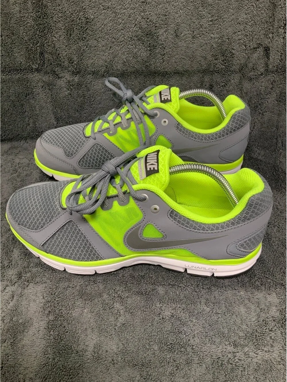 Nike Air Icarus Flywire Gray Green Running Shoes 527203-003 Men Size 10.5